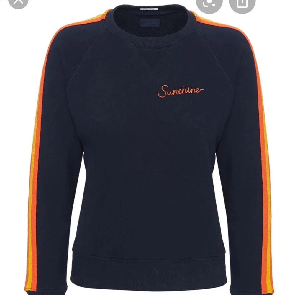 MOTHER The Square (Sweatshirt) in Sunshine - Navy - NWT - Picture 6 of 6
